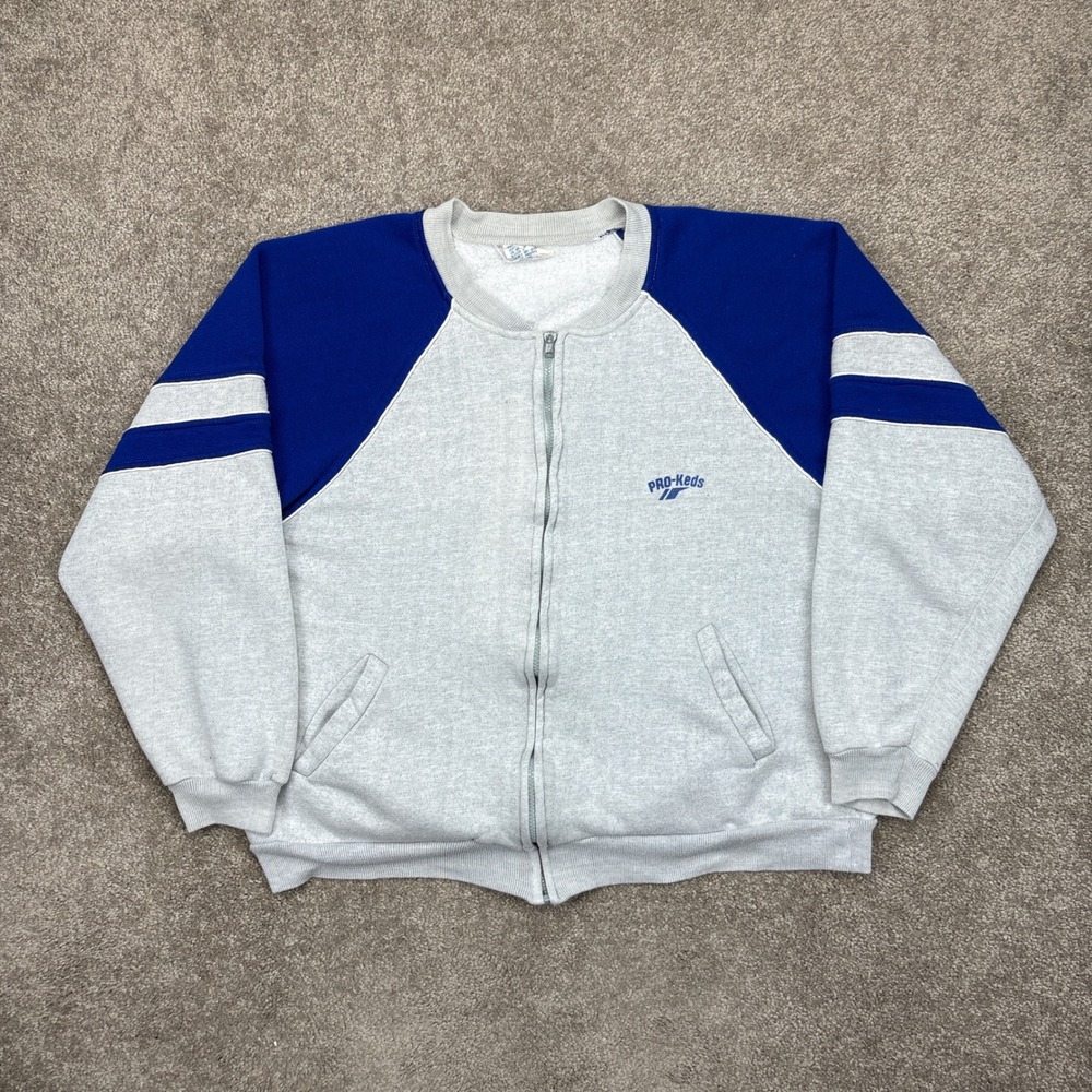 Vintage 80s Pro-Keds‎ Full Zip Sweatshirt XL